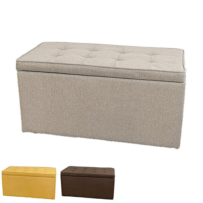 収納スツール ワイド スツール 収納 ファブリック シンプル ナチュラル オットマン 収納スツール ベンチ チェア イス いす 椅子 おもちゃ箱 ふた付き ローソファ ボックススツール 収納付き(代引不可)