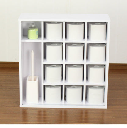 引き戸式トイレ収納庫 収納 収納家具 リビング収納 ラック 収納棚 棚 トイレ収納 トイレットペーパー収納 トイレラック トイレットペーパー ストッカー 小物置き シンプル 掃除用具収納 小物収納(代引不可)