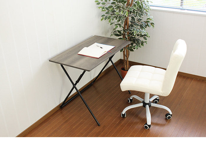 折りたたみ木製テーブル ハイタイプ デスク パソコンデスク 机 テレワーク 書斎デスク 学習机 PCデスク 勉強机 学習デスク オフィスデスク 折りたたみデスク 折りたたみ机 パソコン作業 作業台(代引不可)