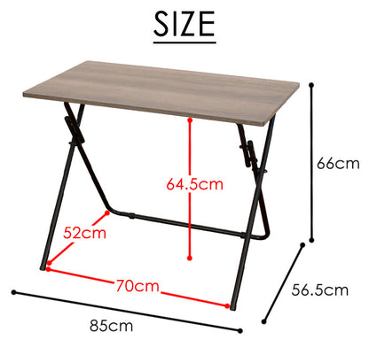 折りたたみ木製テーブル ハイタイプ デスク パソコンデスク 机 テレワーク 書斎デスク 学習机 PCデスク 勉強机 学習デスク オフィスデスク 折りたたみデスク 折りたたみ机 パソコン作業 作業台(代引不可)