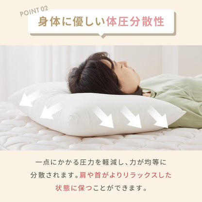 低反発枕 日本製 国産 高衛生まくら ダニキャッチ 家庭で洗える ウォッシャブル アレルギーでお悩み 小さなお子様 ホコリがでにくい 匂いがすくない 乾きやすい 快眠 寝心地 肩こり改善