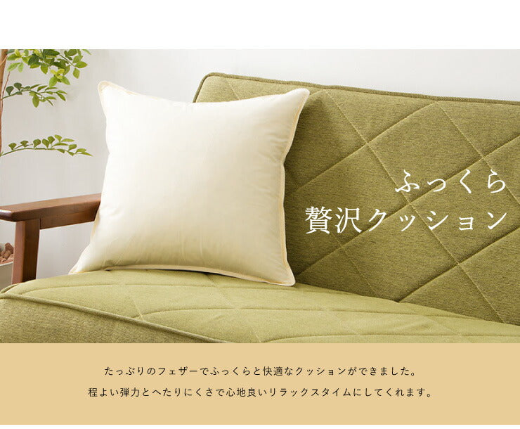 2個組 フェザー クッション 45×45cm ホテルクッション ヌードクッション クッション ホテル仕様 クッション中身 背当て 座布団 羽根 羽 綿100% 天然素材 中材 中身 中芯 無地 おしゃれ