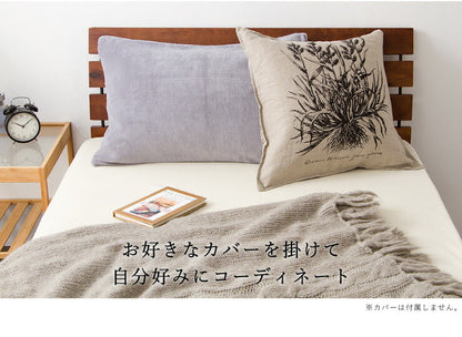 2個組 フェザー クッション 45×45cm ホテルクッション ヌードクッション クッション ホテル仕様 クッション中身 背当て 座布団 羽根 羽 綿100% 天然素材 中材 中身 中芯 無地 おしゃれ