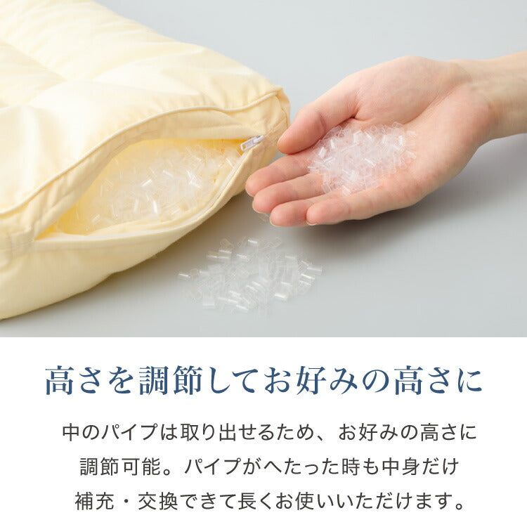 ギフト仕様 いびき軽減枕 パイプ 日本製 高級感 ギフト 洗える 高さ調節可能 パイプ枕 肩こり 首こり いびき改善 いびき イビキ 鼾 枕カバー 国産 プレゼント 父の日 母の日 敬老の日 お父さん 父