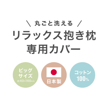 抱き枕専用カバー 大きめ 洗濯 洗える 日本製 TEIJIN コットン かわいい リラックス 抱きまくら 抱枕 抱き枕カバー 専用カバー ピロケース ピローケース 帝人 テイジン カバー【メール便配送】