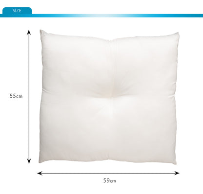 座布団 日本製 55×59 2個組 テイジン製中綿使用 ヌード座布団 クッション 洗える 国産 セット