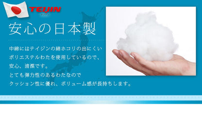 座布団 日本製 55×59 2個組 テイジン製中綿使用 ヌード座布団 クッション 洗える 国産 セット