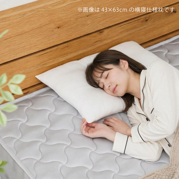 2個組 ウォッシャブル枕 35×50cm 日本製 横寝仕様 横向き寝 テイジン製中綿使用 肩こり 首こり 国産 安眠 マクラ まくら 洗える 業務用 旅館 ホテル
