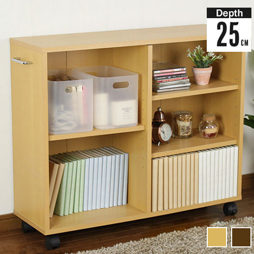 キャスター付きマルチラック 幅78×奥行25×高さ64cm 押入れ収納 オープンラック 収納ラック マルチラック ラック シェルフ(代引不可)