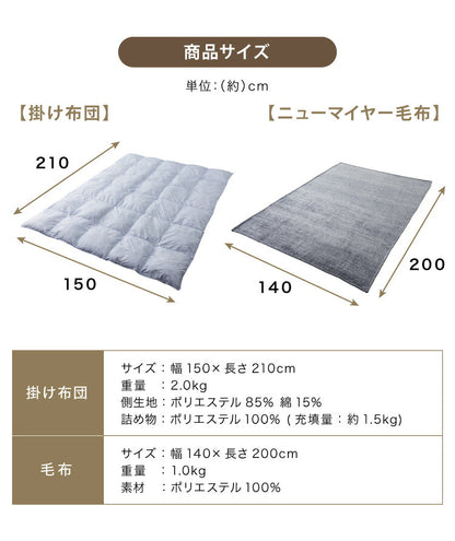 西川寝具セット 洗える 羽毛タッチ 掛け布団 毛布 シングル 掛布団 羽毛を超える暖かさ ふんわりボリューム 西川 人工羽毛 軽い 暖かい ほこりが出にくい ニオイがない 昭和西川 シングルロング(代引不可)