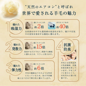 フランス産 羊毛100% 掛け布団 セミダブルロング 日本製 羊毛100% 掛け布団 セミダブルロング 国産 羊毛 掛け布団 匂いの少ないフランス産プレミアムウール使用 日本製(代引不可)