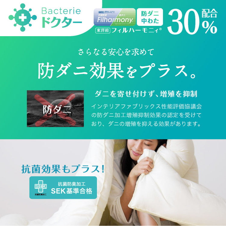 洗える 制菌 掛け布団 セミダブルロング 2.2kg 日本製 制菌 掛け布団 セミダブル ロング 全性もバッチリ 子供用 掛け布団に 在宅医療に 病原菌対策に(代引不可)