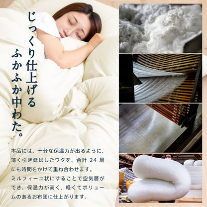 あったか洗える掛け布団 シングルロング 2.0kg 日本製 国産 掛け布団 掛けふとん シングル ロング 洗える 洗える布団 ウオッシャブル ボリューム 掛布団 150×210(代引不可)