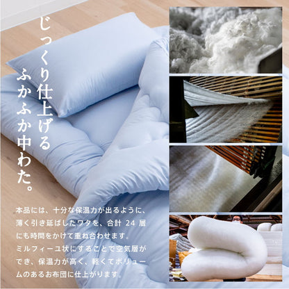 固綿入り 防ダニ抗菌 洗える 敷布団 ダブルロング 日本製 防ダニ抗菌 敷き布団(固綿入り) ダブル ロング 国産 敷布団 洗える 清潔 防ダニ 抗菌 防臭 軽い(代引不可)