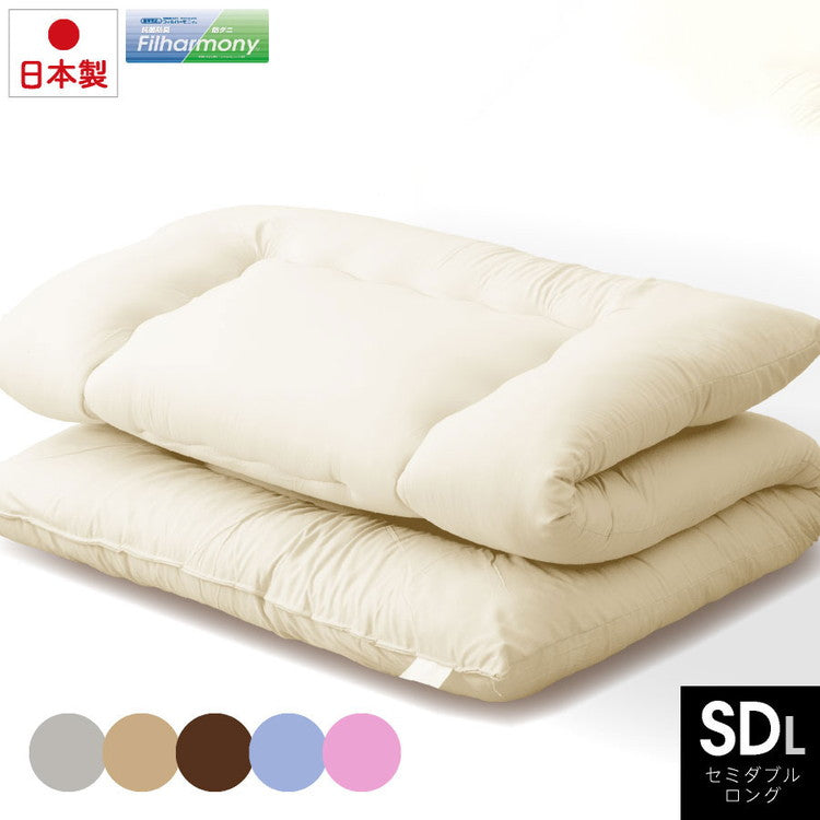 かるふわ 防ダニ 敷布団 セミダブルロング 日本製 防ダニ抗菌 敷き布団(固綿無し) セミダブル ロング 国産 日本製 洗える しき布団 抗菌 防臭 防ダニ 敷き布団(代引不可)