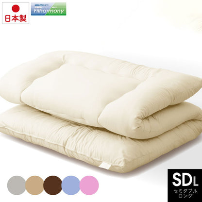 かるふわ 防ダニ 敷布団 セミダブルロング 日本製 防ダニ抗菌 敷き布団(固綿無し) セミダブル ロング 国産 日本製 洗える しき布団 抗菌 防臭 防ダニ 敷き布団(代引不可)