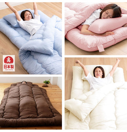 防ダニ 抗菌 固綿入り 布団3点セット セミダブルロング 日本製 防ダニ抗菌 布団3点セット(固綿入り) セミダブル ロング 布団セット 敷布団 布団干し ふとんセット(代引不可)