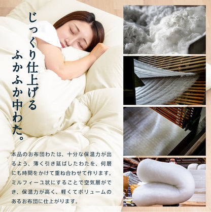 防ダニ 抗菌 かるふわ 布団3点セット シングルロング 日本製 防ダニ抗菌 布団3点セット(固綿なし) シングル ロング 布団セット 敷布団 シングルロング 布団干し ふとんセット(代引不可)