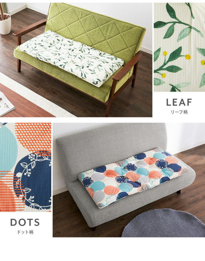 ソファーパッド 2人掛け 幅100cm 奥行50cm 北欧 おしゃれ 厚さ5cm 撥水 洗える ウォッシャブル ロングチェアシート ペット 二人掛け用 長座布団 フロアクッション ごろ寝マット ソファカバー