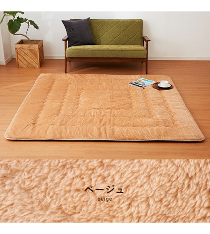 極厚6層ラグ 円形 直径100cm 滑り止め付 6層 約4cm厚 極厚 多層構造 リビング ラグ ラグマット 絨毯 カーペット 抗菌 低ホルマリン 防臭 省エネ (代引不可)