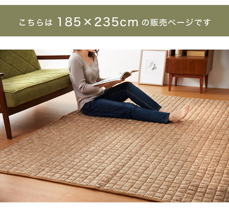 お手入れ楽々 乾きやすいラグ 185×235cm 長方形 不織布 簡単お手入れ 洗える 脱水 メッシュ 起毛 滑り止め付 絨毯 リビング ラグカーペット おしゃれ