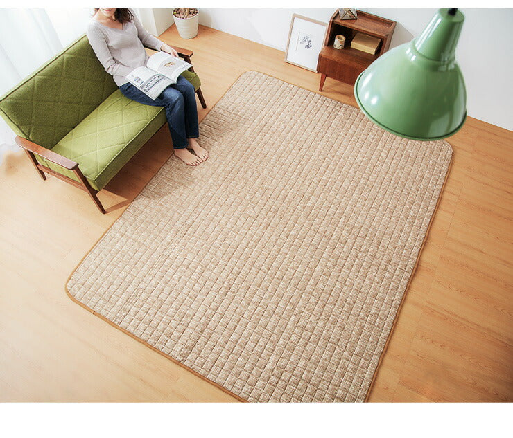 お手入れ楽々 乾きやすいラグ 185×235cm 長方形 不織布 簡単お手入れ 洗える 脱水 メッシュ 起毛 滑り止め付 絨毯 リビング ラグカーペット おしゃれ