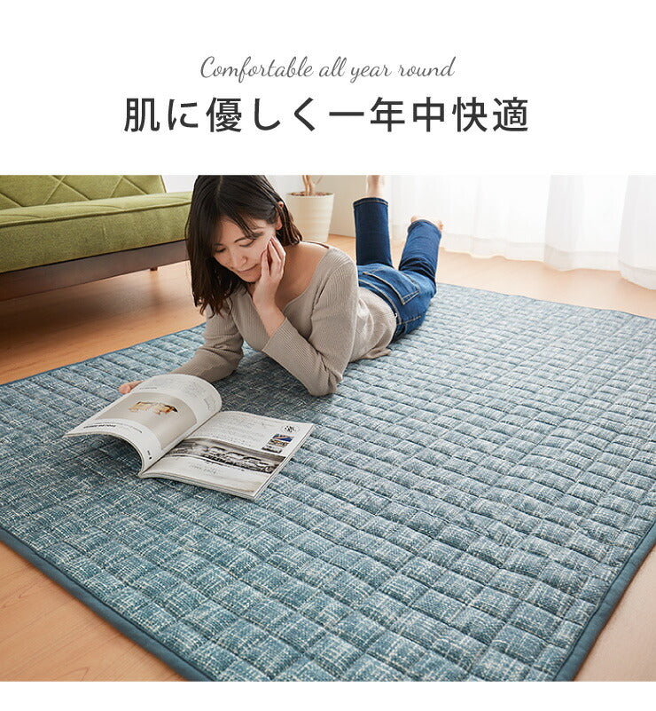 お手入れ楽々 乾きやすいラグ 185×235cm 長方形 不織布 簡単お手入れ 洗える 脱水 メッシュ 起毛 滑り止め付 絨毯 リビング ラグカーペット おしゃれ