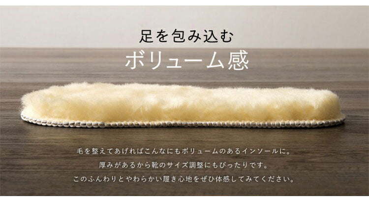 ムートンインソール Sサイズ 天然 羊毛 中敷き インソール 暖かい あったか 保温 防寒 ムートン もこもこ ふわふわ 靴 ブーツ スニーカー EVA ウール 100% シープスキン 冬用 レディース メンズ(代引不可)