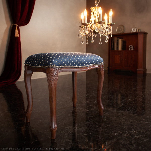 完成品 イタリア製 ヴェローナクラシック スツール 背無し チェア チェアー おしゃれ 木製 天然木 北欧 アンティーク クラシック コンパクト ローチェア(代引不可)