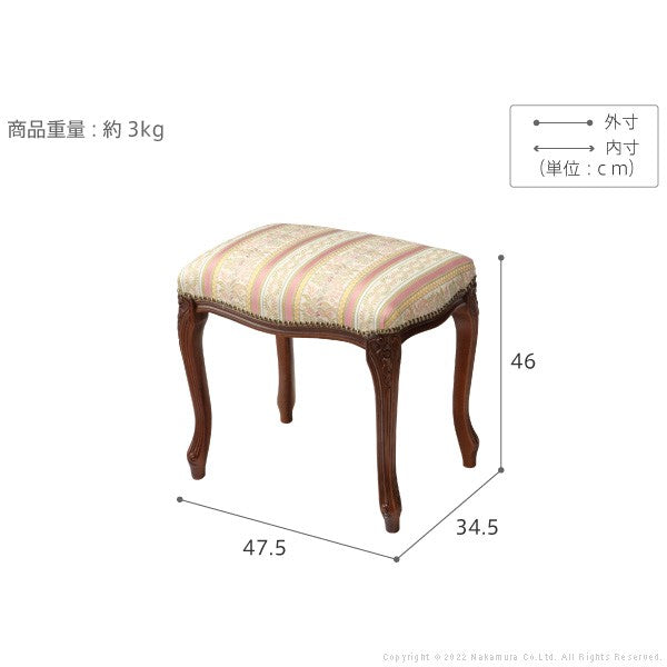 完成品 イタリア製 ヴェローナクラシック スツール 背無し チェア チェアー おしゃれ 木製 天然木 北欧 アンティーク クラシック コンパクト ローチェア(代引不可)