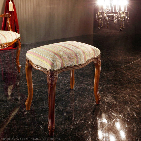 完成品 イタリア製 ヴェローナクラシック スツール 背無し チェア チェアー おしゃれ 木製 天然木 北欧 アンティーク クラシック コンパクト ローチェア(代引不可)