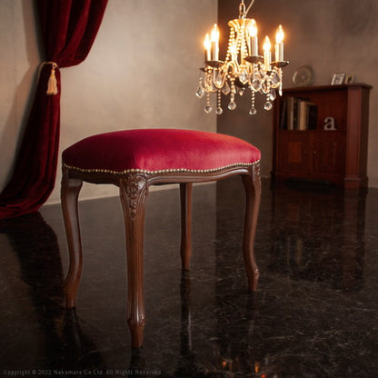 完成品 イタリア製 ヴェローナクラシック スツール 背無し チェア チェアー おしゃれ 木製 天然木 北欧 アンティーク クラシック コンパクト ローチェア(代引不可)