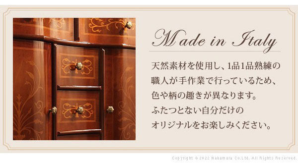 完成品 イタリア製 ブックシェルフ ヴェローナ クラシック 3段 幅98cm 本棚 コミックラック 天然木 木製 収納 オープンラック カラーボックス アンティーク(代引不可)