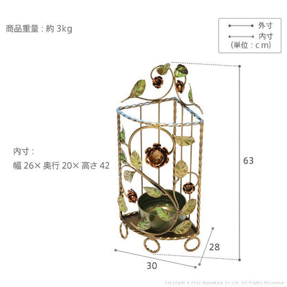 完成品 イタリア製 ヴェローナ アクセサリーズ アイアン 傘立て コーナー アンブレラスタンド 収納 コーナー用 角 高級感 アンティーク クラシック(代引不可)