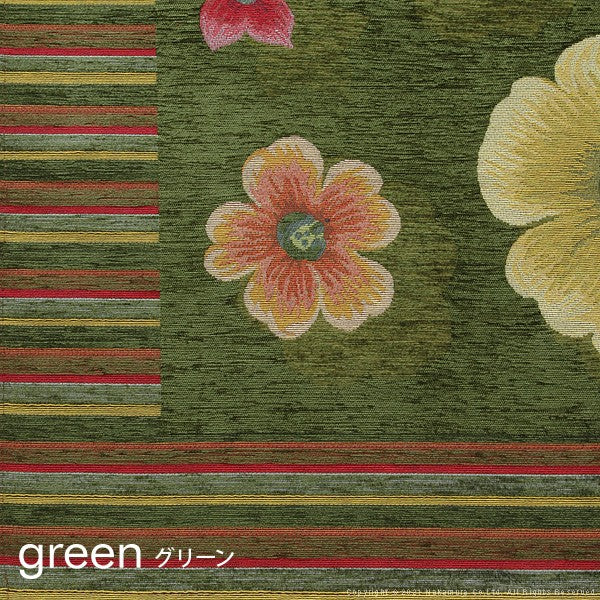 イタリア製 ジャガード キッチンマット フィオーレ 汚れ 55×180 洗える 丸洗い 長方形 おしゃれ かわいい 北欧 ウォッシャブル(代引不可)