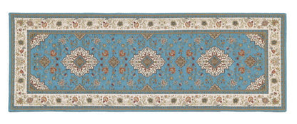 イタリア製 ジャガード織り マット イスタ 65x180cm 玄関マット キッチンマット 長方形 四角形 おしゃれ シェニール柄 アンティーク 洗える 丸洗い マルチマット(代引不可)