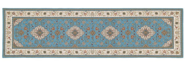 イタリア製 ジャガード織り マット イスタ 65x240cm 玄関マット キッチンマット 長方形 四角形 おしゃれ シェニール柄 アンティーク 洗える 丸洗い マルチマット(代引不可)