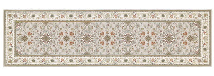 イタリア製 ジャガード織り マット イスタ 65x240cm 玄関マット キッチンマット 長方形 四角形 おしゃれ シェニール柄 アンティーク 洗える 丸洗い マルチマット(代引不可)