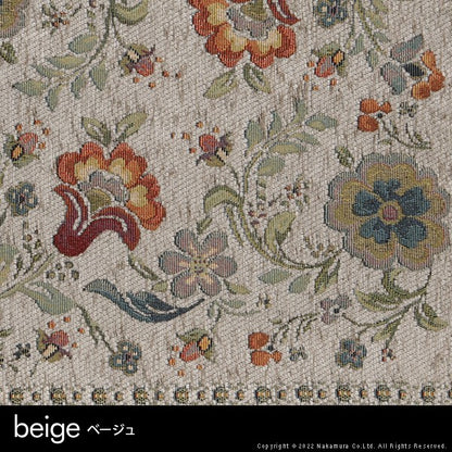 イタリア製 ジャガード織り クッションカバー 単品 イスタ 45x45cm カバー 花柄 正方形 幅45 奥行45 四角形 おしゃれ アンティーク 北欧 洗える 丸洗い(代引不可)