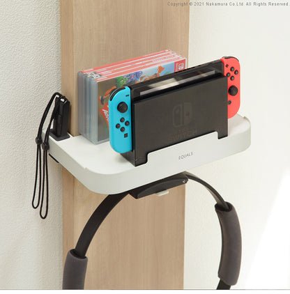 WALLインテリアテレビスタンドV2・V3・V5対応 ポータブルゲーム機ホルダー Nintendo Switch ニンテンドースイッチ テレビ台 テレビスタンド TVスタンド 部品 パーツ 収納棚 ゲーム機収納 スチール製(代引不可)