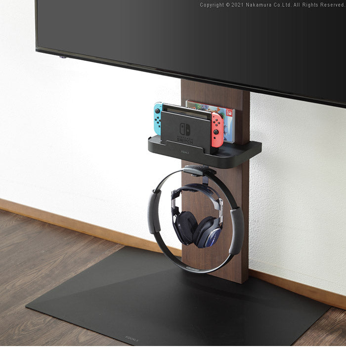 WALLインテリアテレビスタンドV2・V3・V5対応 ポータブルゲーム機ホルダー Nintendo Switch ニンテンドースイッチ テレビ台 テレビスタンド TVスタンド 部品 パーツ 収納棚 ゲーム機収納 スチール製(代引不可)