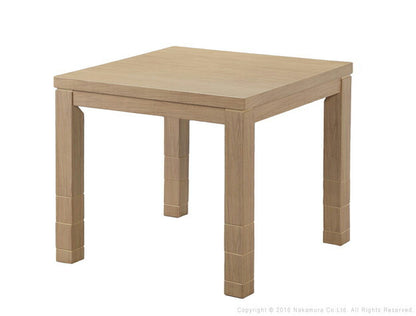 こたつ ダイニングテーブル 正方形 パワフルヒーター-6段階に高さ調節できるダイニングこたつ〔スクット〕 80x80cm こたつ本体のみ ハイタイプこたつ 継ぎ脚(代引不可)