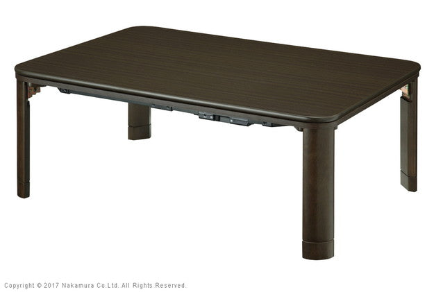 フラットヒーター 折れ脚 こたつ フラットモリス 105x75cm コンパクト 収納 幅105 長方形 こたつテーブル 和室 単品 北欧 高さ調節 継ぎ脚 北欧 木製 木目