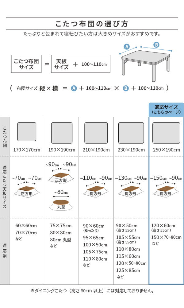 こたつ布団 リバーシブルコーデュロイ保温綿入りこたつ布団 ロア 250×190cm こたつ用 SAI 彩 長方形 省スペース こたつ布団単品 保温 あったか 掛け布団 かけふとん コタツ 炬燵 こたつぶとん(代引不可)