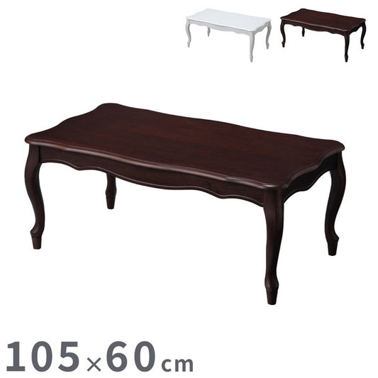 ねこ脚こたつテーブル フローラ 105×60cm SAI 彩 長方形 こたつ単品 継ぎ脚 高さ調節 ローテーブル おしゃれ エレガント 姫系 フレンチカントリー クラシック クラシカル かわいい 白 ホワイト(代引不可)