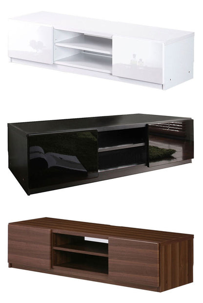 テレビ台 テレビボード リビングボード ローボード 背面収納 TVボード ロビン 幅120 北欧 モダン 鏡面 キャスター付きリビング 木目調 黒 白 茶 おしゃれ(代引不可)