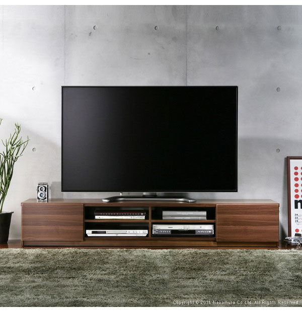 テレビ台 テレビボード リビングボード ローボード 背面収納 TVボード ロビン 幅180 北欧 モダン 鏡面 キャスター付きリビング 木目調 黒 白 茶 おしゃれ(代引不可)