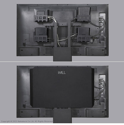 WALLインテリアテレビスタンド V2 CASTER・PRO対応 背面カバー BACK COVER 追加オプション 部品パーツケーブル隠しコード収納コード隠し背面隠しモダン おしゃれスタイリッシュ(代引不可)