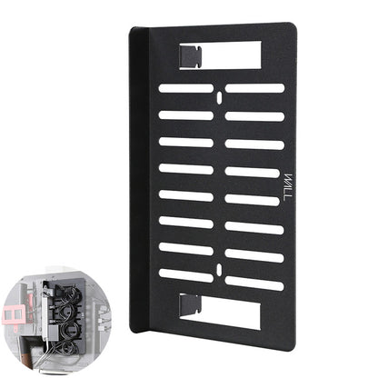 WALLインテリアテレビスタンド A2対応 電源タッププレート ケーブル収納 コード収納 背面収納 整理 配線整理 ブラック 黒 スチール製 結束バンド付き マグネットOK すっきり おしゃれ パーツ(代引不可)