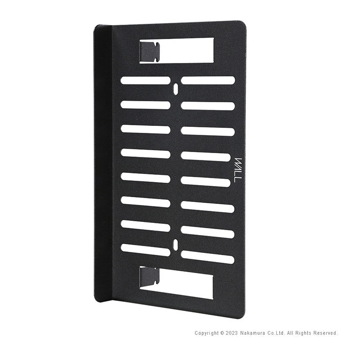 WALLインテリアテレビスタンド A2対応 電源タッププレート ケーブル収納 コード収納 背面収納 整理 配線整理 ブラック 黒 スチール製 結束バンド付き マグネットOK すっきり おしゃれ パーツ(代引不可)